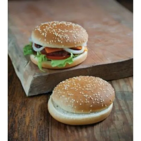 Two Burgers with Seeded Burger Buns