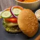 Two Burgers with Seeded Burger Buns