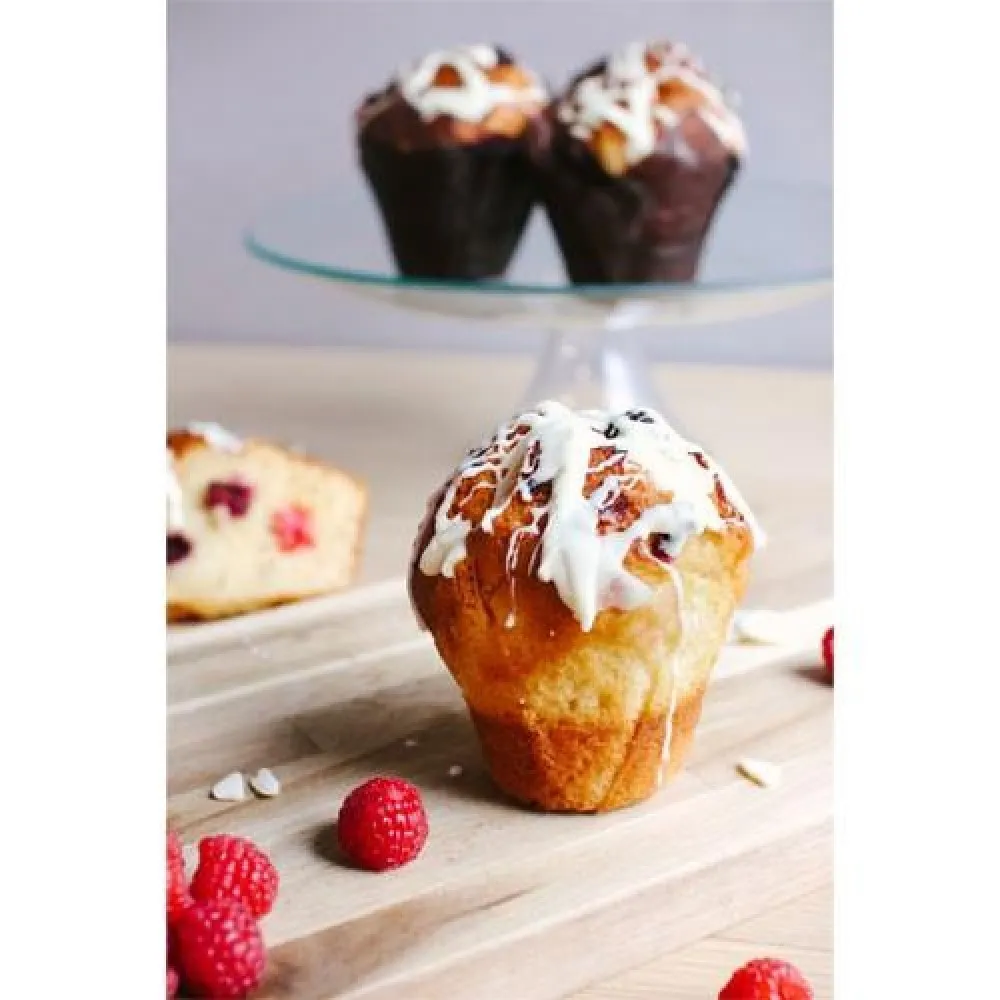 Raspberry & White Chocolate Muffin 120g X 16
