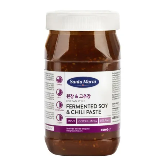 Santa Maria Korean Style Fermented Soy Chilli Paste 800g X 6
