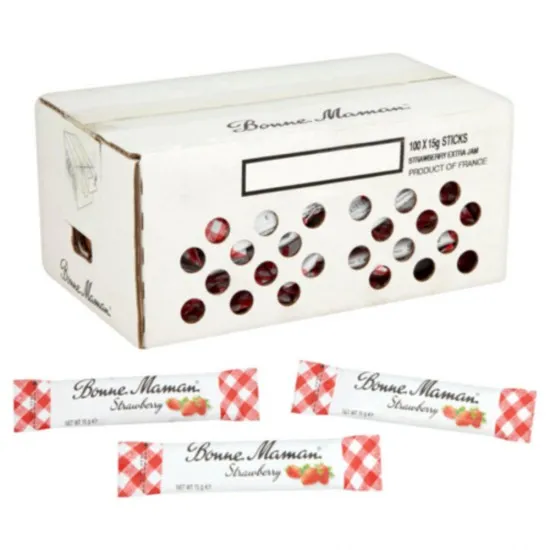 Bonne Maman Strawberry Jam Sticks 15g X 100
