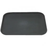 Rectangular Tray Blk Anti-slip Plastic - 380x510mm 15x20''