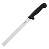 Hygiplas Serrated Slicer Black 10''