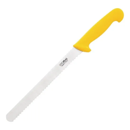 Hygiplas Slicer Serrated Yellow - 10''