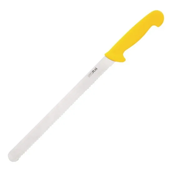 Hygiplas Slicer Serrated Yellow 12''