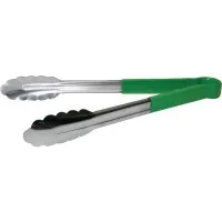 Vogue Colour Coded Serving Tong Green - 300mm
