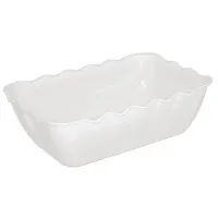 Kristallon Medium Salad Crock White San - 2ltr 260x175x85mm