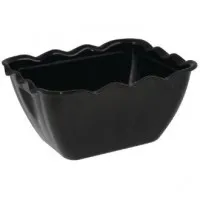 Kristallon Sml Salad Crock Blk San - 0.75ltr 165x135x85mm