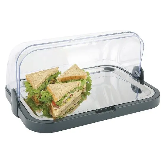 Cooling Display Tray Roll Top - 205x320x440mm (includes 2 Coolers)
