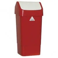 Swing Top Bin Red 50ltr
