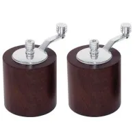 Olympia Dark Wood Salt & Pepper Mill - Grinder Set