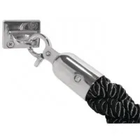 Bolero Black Twist Barrier Rope With Chrome Ends