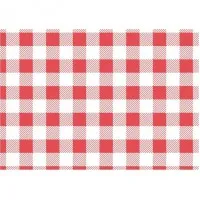 Red Gingham Greaseproof Paper - 250x250mm X 200