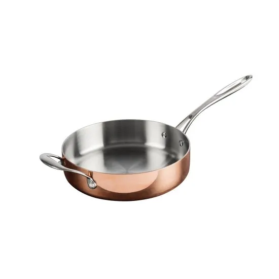 Vogue Tri-wall Copper Saute Pan - 240x60mm