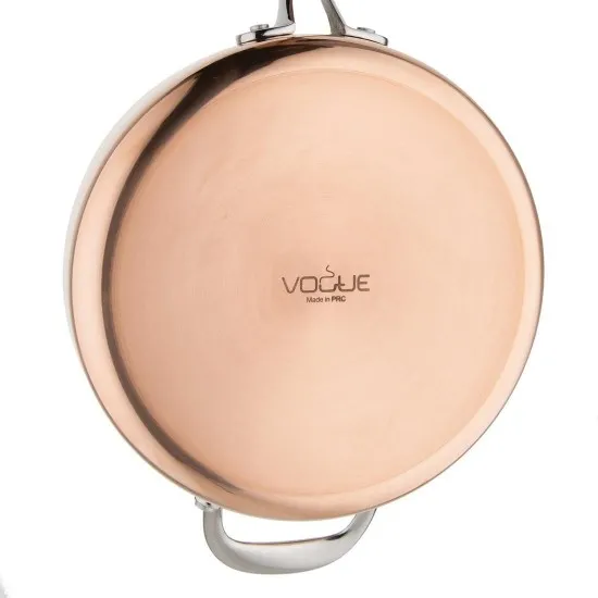 Vogue Tri-wall Copper Saute Pan - 240x60mm