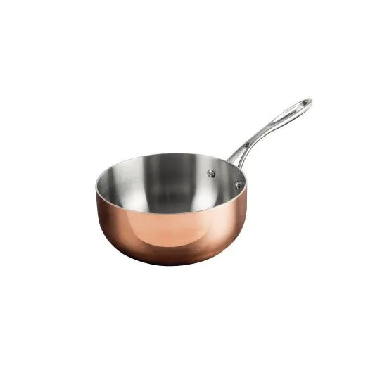 Vogue Tri-wall Copper Saute Pan - 200x90mm