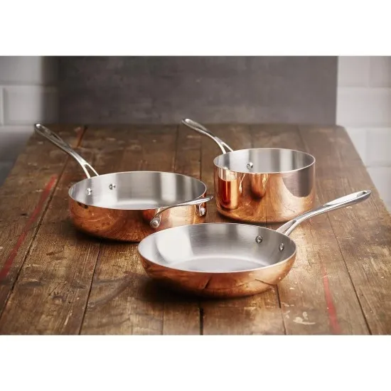 Vogue Tri-wall Copper Saute Pan - 200x90mm