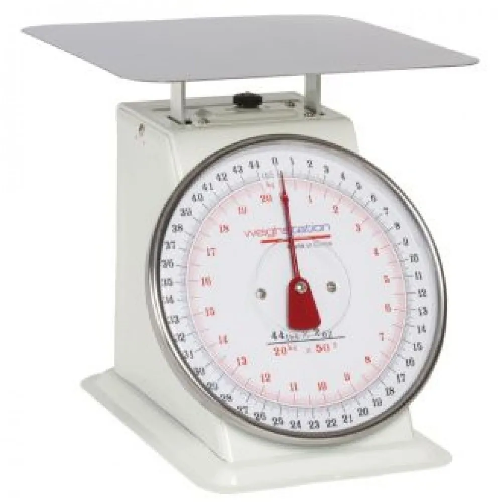 Weighstation Kitchen Scale Flat Top (20kg/44lbs -gradation 50g/2oz)