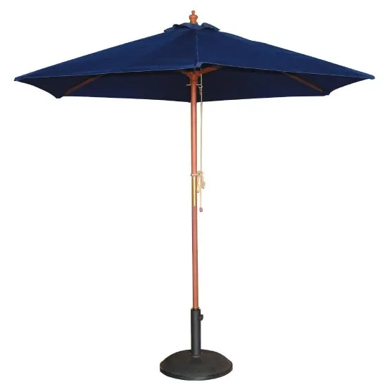 Bolero Round Navy Pull Parasol 2.5m