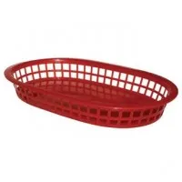 Pp Food Basket Red- 275x175mm (pax 6)