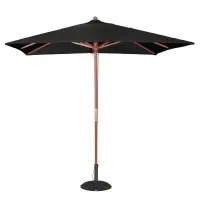 Bolero Blk Square 2500mm Pulley Parasol