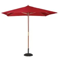 Bolero Red Square Pulley Parasol - 2500mm