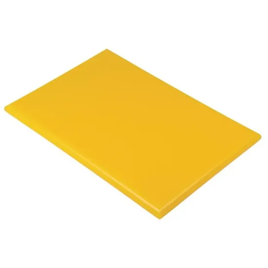 Hygiplas High Density Chopping Board Yellow - 24x18x1''