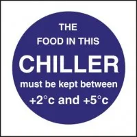 Chiller Display Temp Sign (self-adhesive)