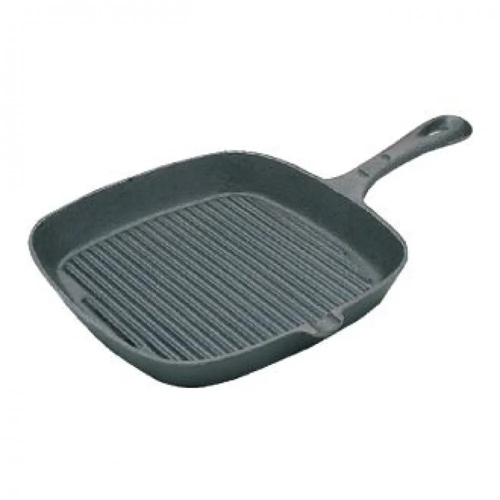 Ribbed Skillet (square) - 9.5'' Dia