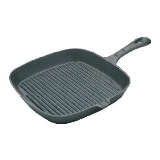 Ribbed Skillet (square) - 9.5'' Dia