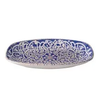 Oriental Oval Deep Plate 34cm X 6