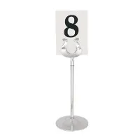 Table Number Stand Stainless Steel - 205mm 8'