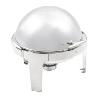 Paris Deluxe Round Roll Top Chafer Set - 6ltr