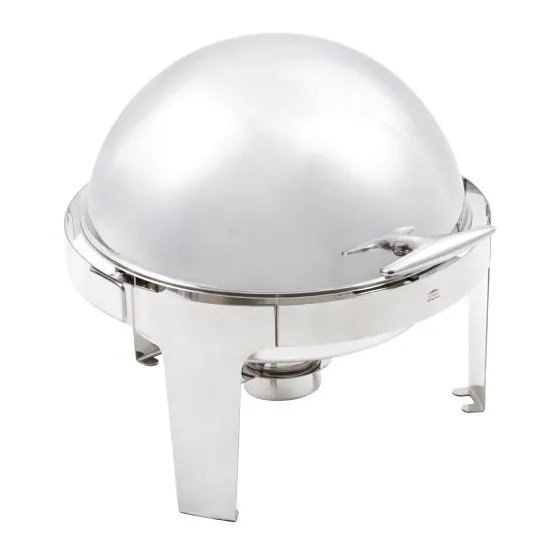 Paris Deluxe Round Roll Top Chafer Set - 6ltr